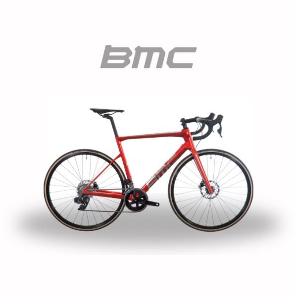 Vélo de route BMC Teammachine SLR One Sram Force Etap AXS 12V 700 mm Rouge Prisma