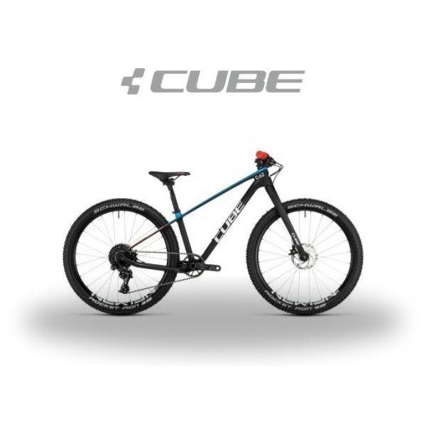 CUBE VTT Carbone Enfant 24" - ELITE 240 C :62 SLX 2025 carbone / bleu / rouge